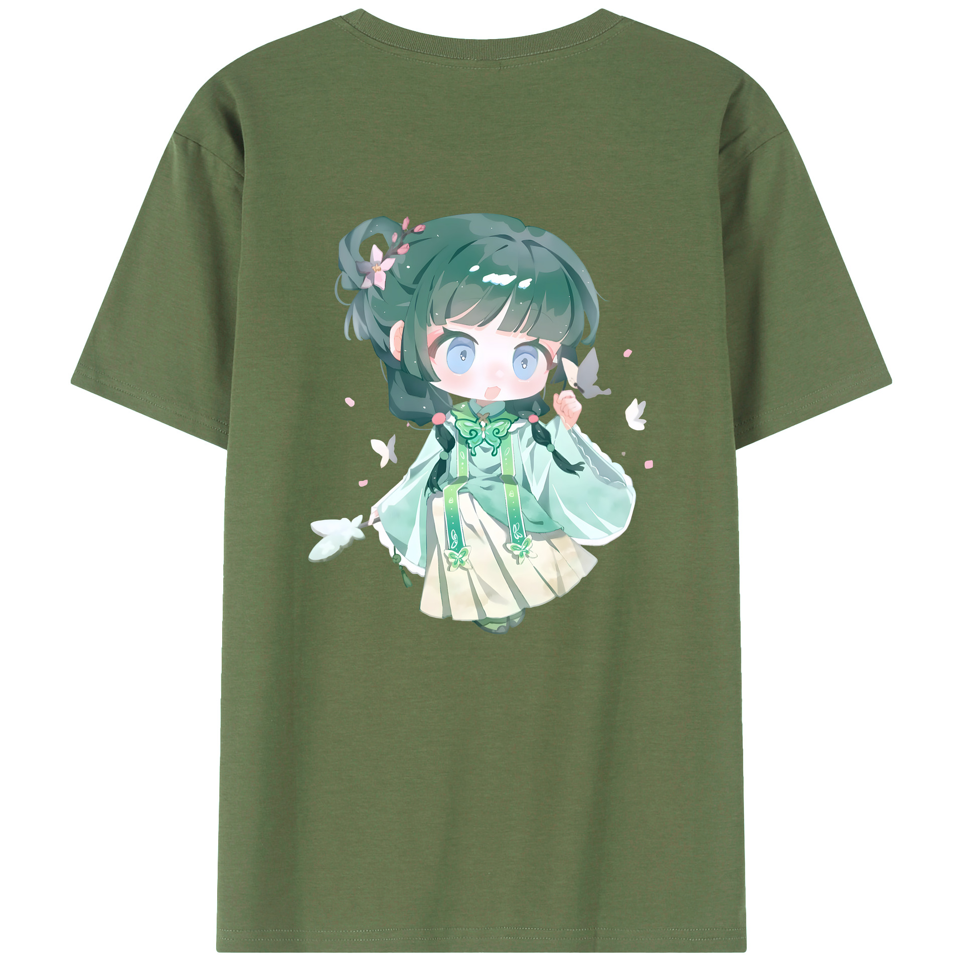 （画像用） 薬屋のひとりごと The Apothecary Diaries 綿100％ メンズ半袖Tシャツ（バックプリント） 通気性